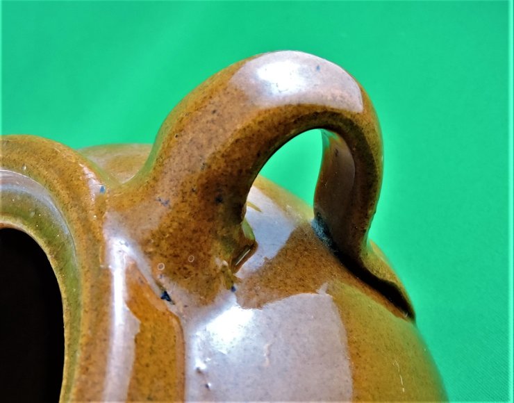 Image for VINTAGE BROWN STONEWARE BEAN POT