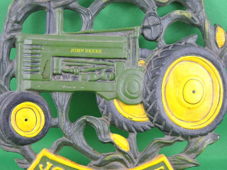 Image for John Deere Cast Iron Trivet - Kitchen Cooking