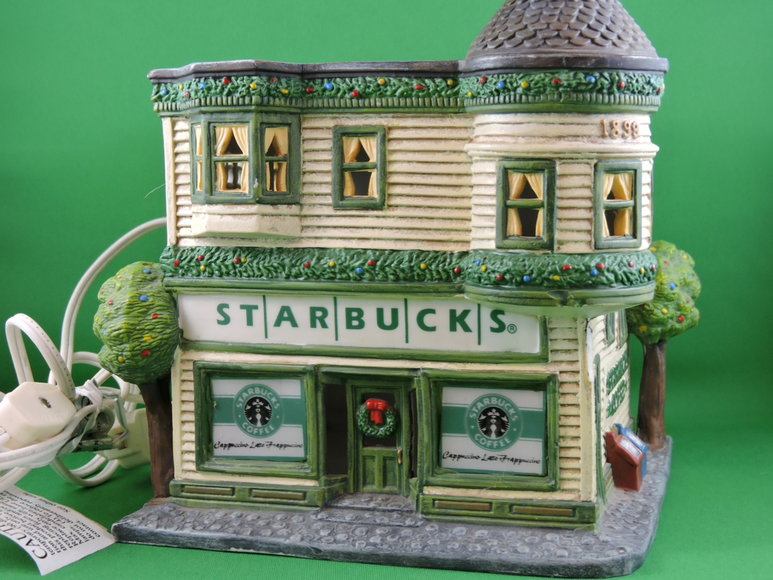 Image for STARBUCKS - Rare Light Up Festive Coffee House