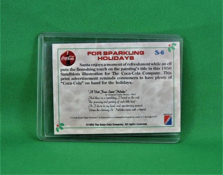 Image for Coca Cola Santa -1993 Collect-A-Card Coca Cola Series