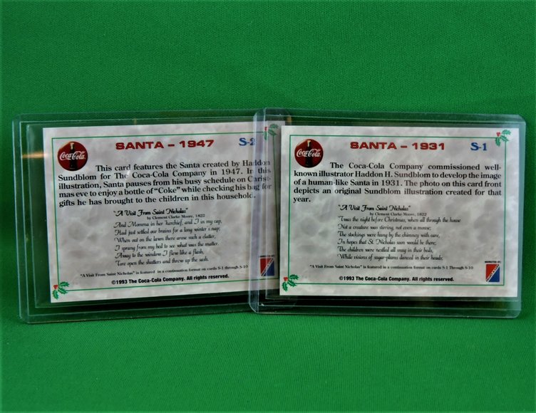 Image for Coca Cola Santa -1993 Collect-A-Card Coca Cola Series