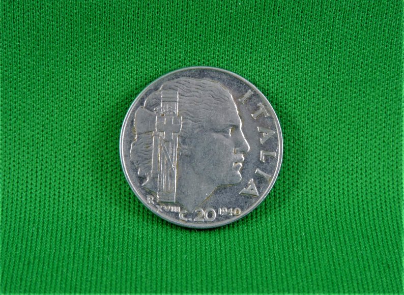 Image for WORLD COINS Sold Outright - Italy 20 Centesimi 1940 XVIII Coin