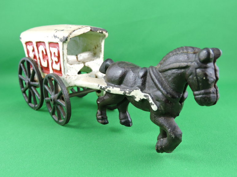 Image for Horse Drawn Ice Delivery Wagon Vintage 1920's-30s