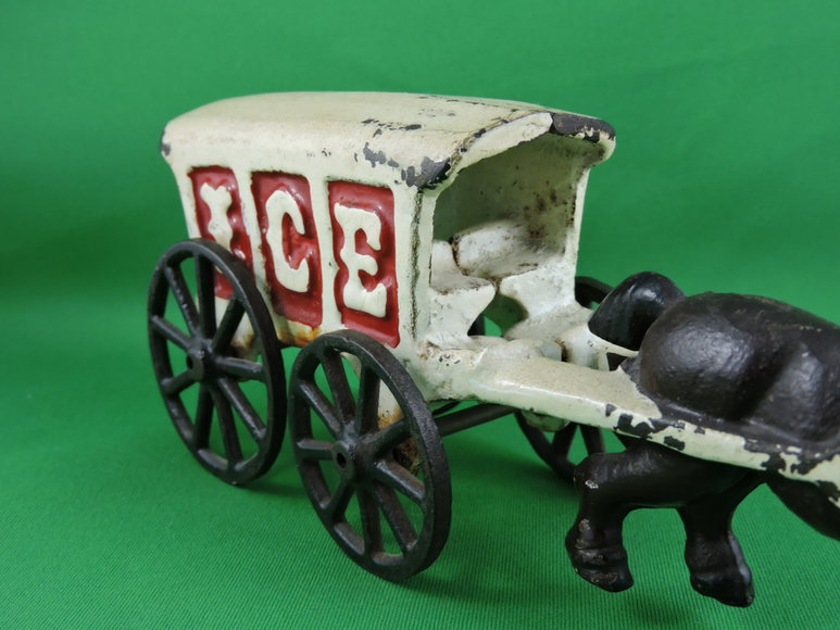 Image for Horse Drawn Ice Delivery Wagon Vintage 1920's-30s