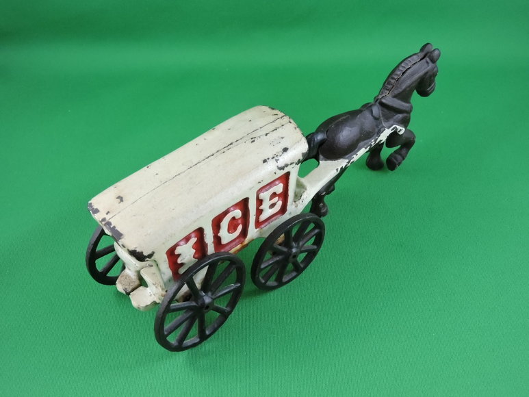 Image for Horse Drawn Ice Delivery Wagon Vintage 1920's-30s