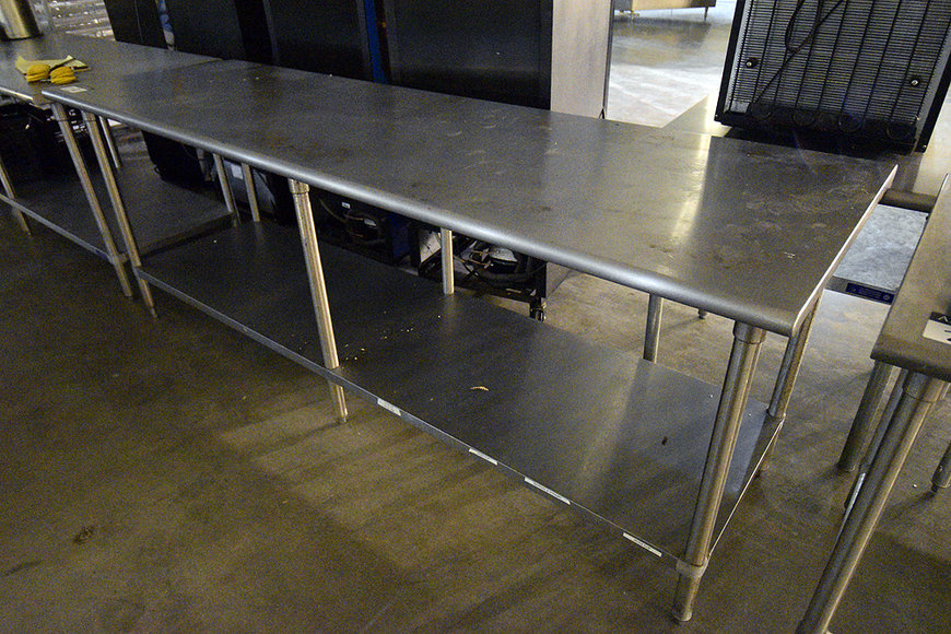 Stainless Steel Prep Tables of All Sizes