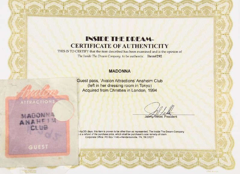 Image for A-List Celebrity & Icons Memorabilia Auction