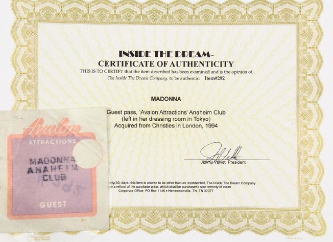 Image for A-List Celebrity & Icons Memorabilia Auction