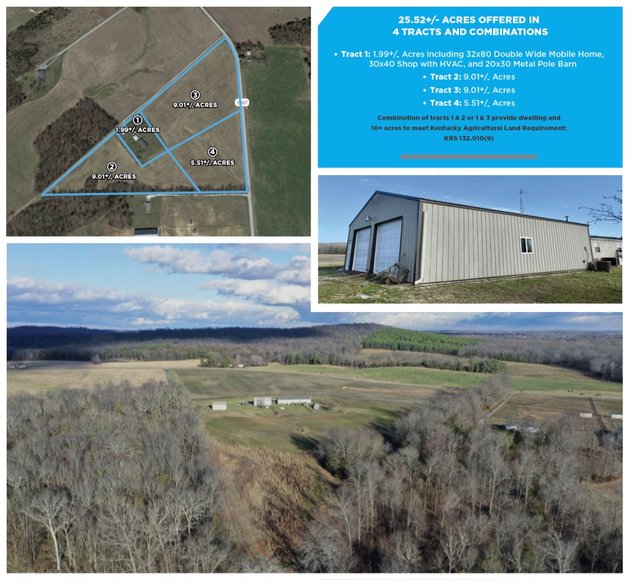 Image for 25.52+/- ACRES OFFERED IN 4 TRACTS AND COMBINATIONS