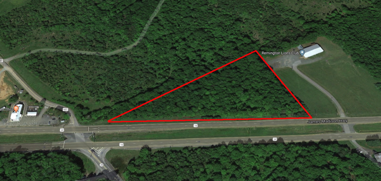 Image for ORDERED SOLD BY U.S. BANKRUPTCY COURT - Parcel 2 of 2 - 6.462 ± AC Development Site - Frontage Along James Madison Highway - 00 James Madison Hwy., Remington, VA 22734