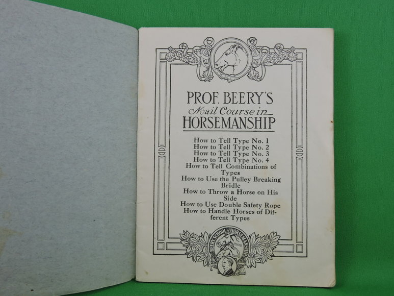 Image for Prof. Beery's Mail Courses in Horsemanship