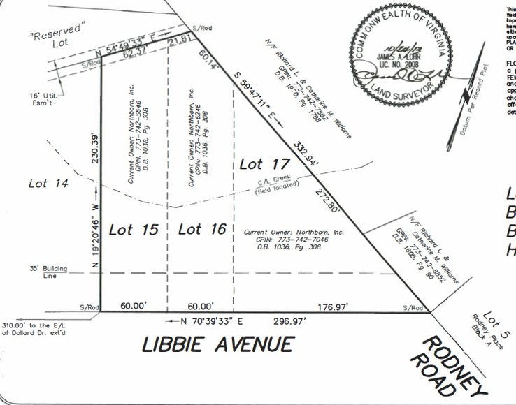 Image for Development Opportunity - Five (5) Residential Building Lots Near Libbie Mill – 2514-2518 Libbie Ave., Richmond, VA 23230
