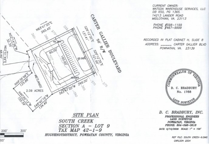 Image for SOLD - 2.09 ± AC Commercial Development Site - Powhatan County - 2121 Carter Gallier Blvd., Powhatan, VA 23139