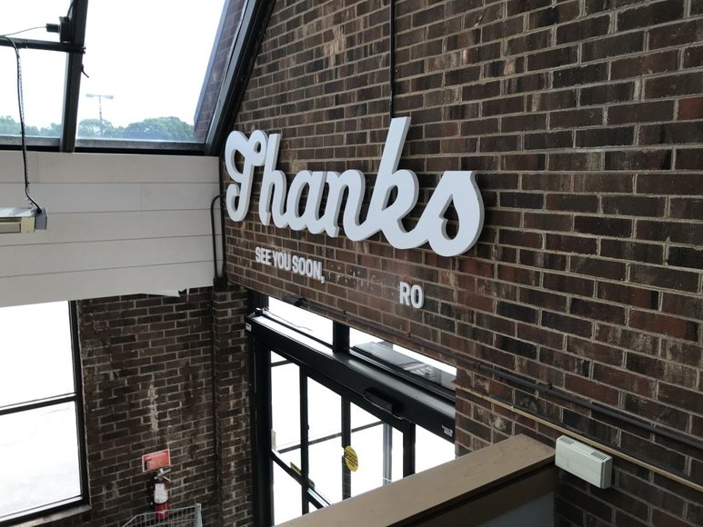 Former Earth Fare Grocery Store Liquidation Auction Coolers, Shelving