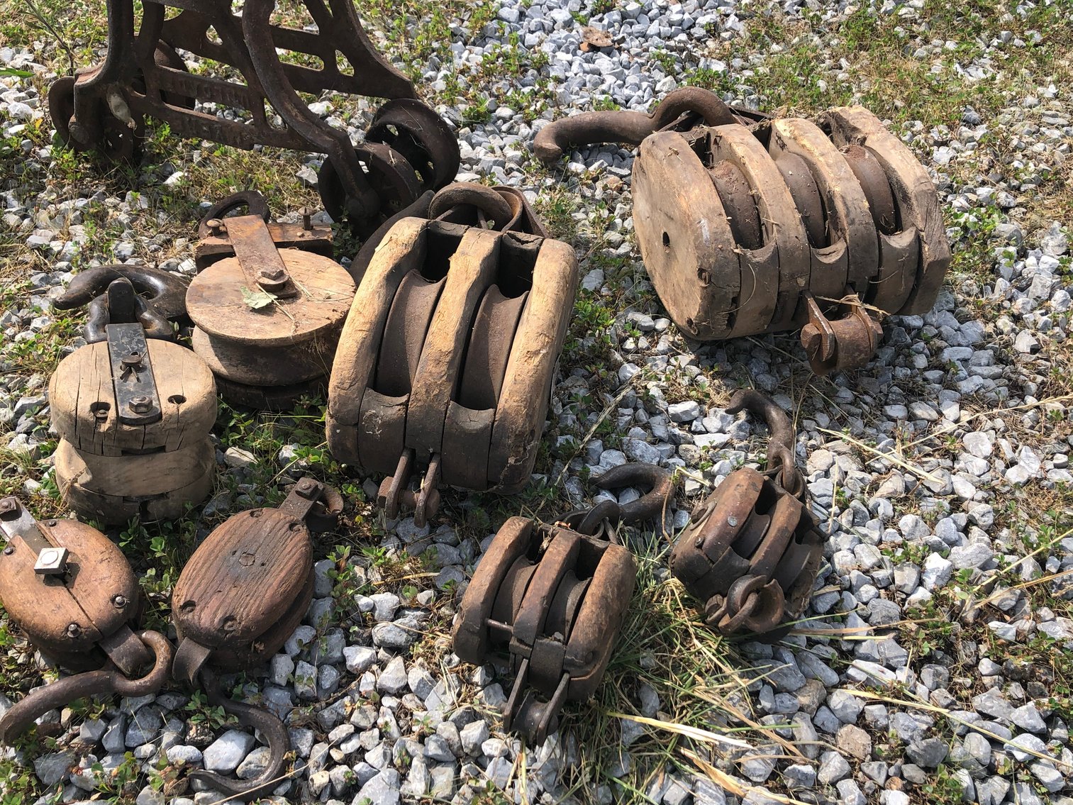 Block and Tackle Pulleys and Myers Hay Trolley Unloader
