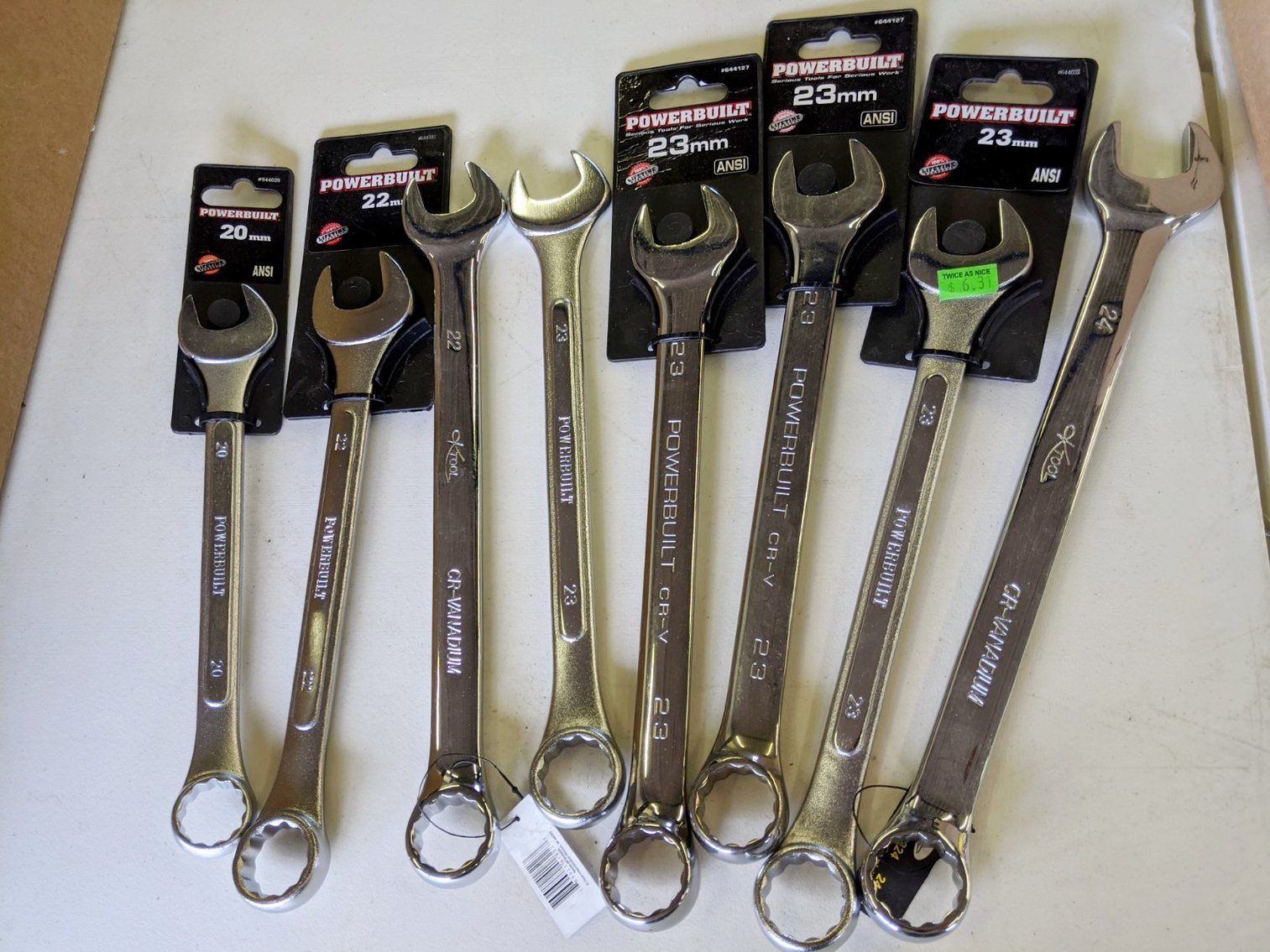 (8) Metric Box End Wrenches