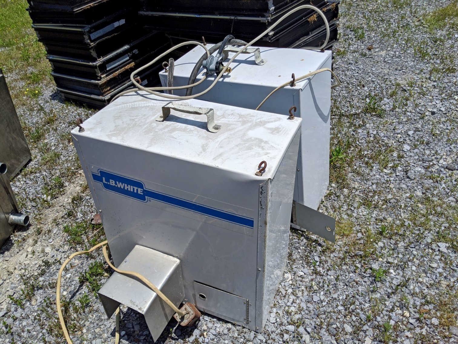(2) L.B. White Propane Forced Air Heaters