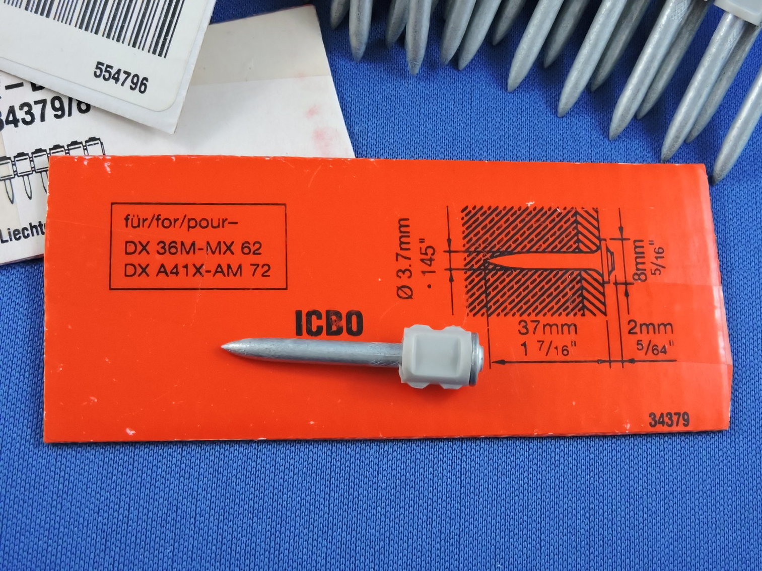 Image for HILTI - Kwick Bolt - Hilti Nail - Hardware Inventory Clearance