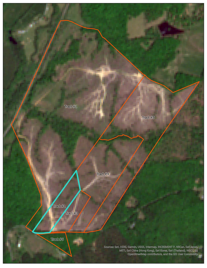 Image for Tract #2:  10.36 +/- acres; Tax Map:  19-25A (Louisa); Zoning:  A2