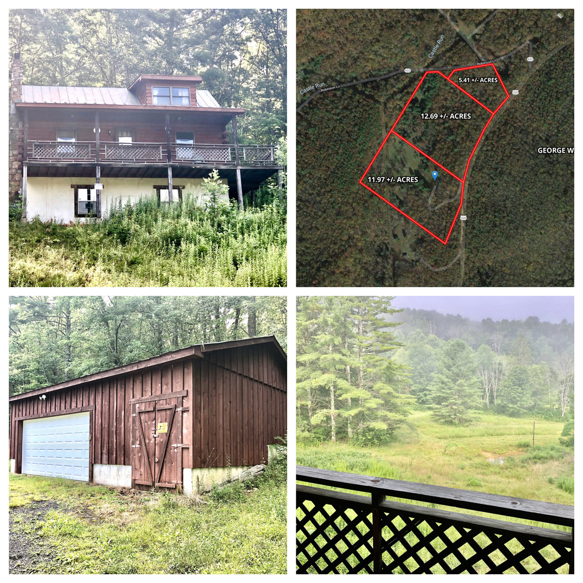 Image for 2 BR/1 BA Log Cabin on 30 +/- Acres Bordering National Forest in Bath County, VA