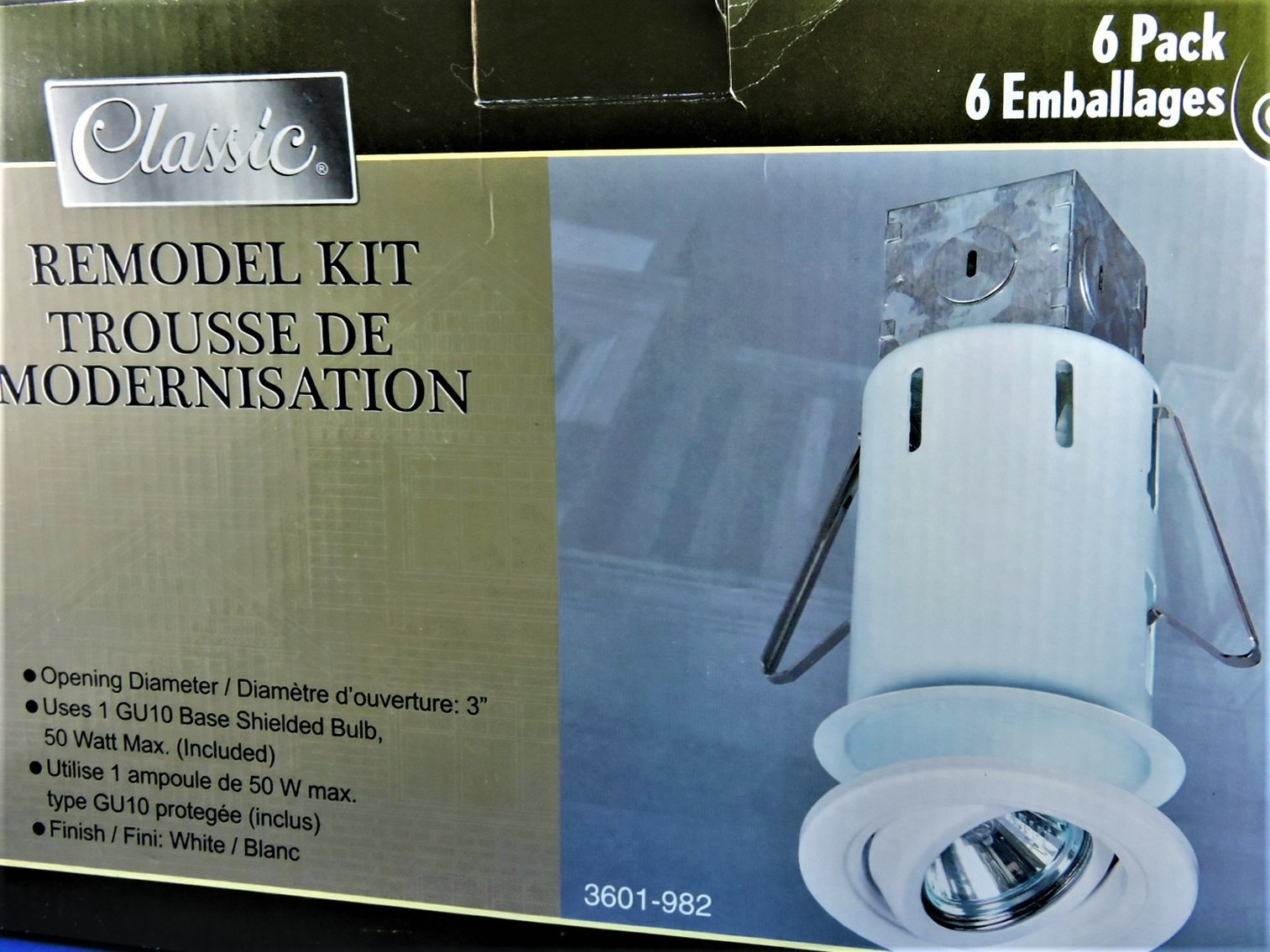 Image for Hardware Electrical Clearance Classic Remodel Lighting Kit