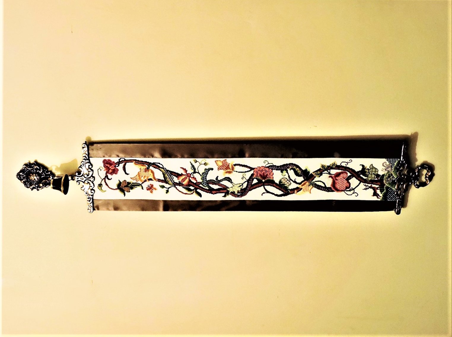 Image for Jacobean Cross Stitch Bell Pull - Vintage