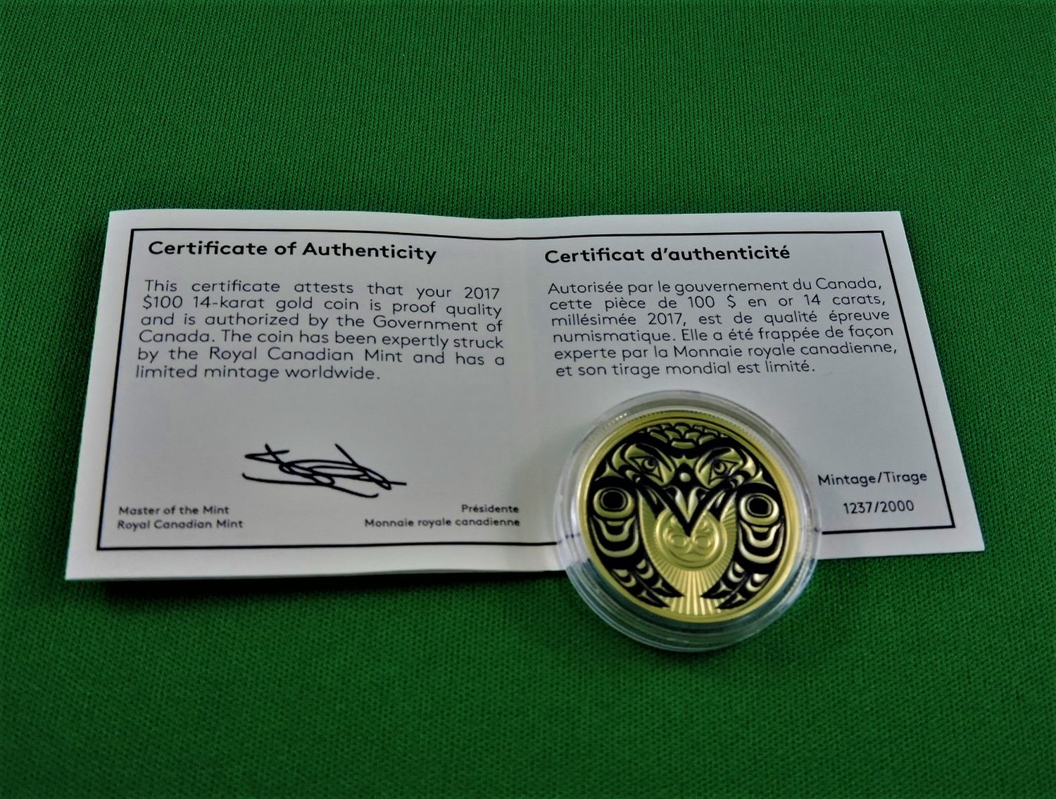 Image for Gold Coin - Raven Brings the Light - RCM 2017