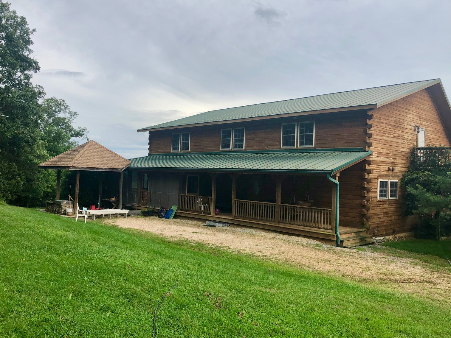 Image for Majestic 3 BR/4.5 BA Log Home on 45 +/- Acres w/5,000 sf. Shop--Augusta County, VA
