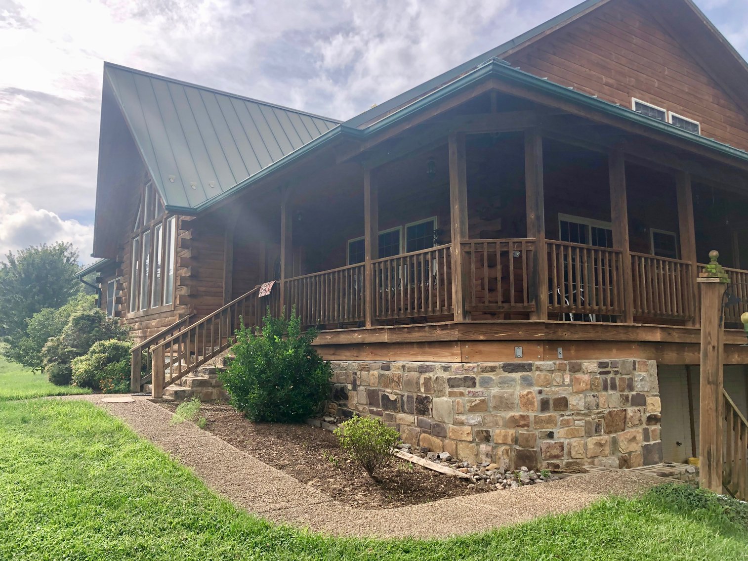 Image for Majestic 3 BR/4.5 BA Log Home on 45 +/- Acres w/5,000 sf. Shop--Augusta County, VA