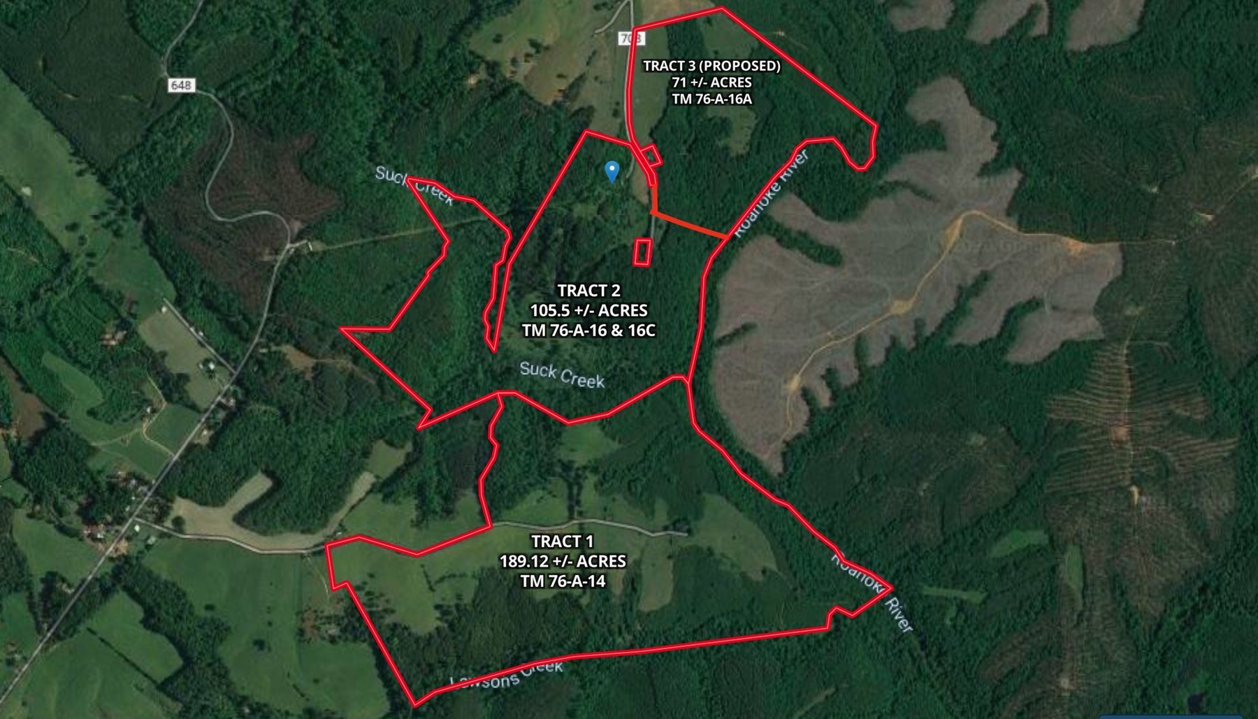 Image for Tract 3:  71 +/- acres