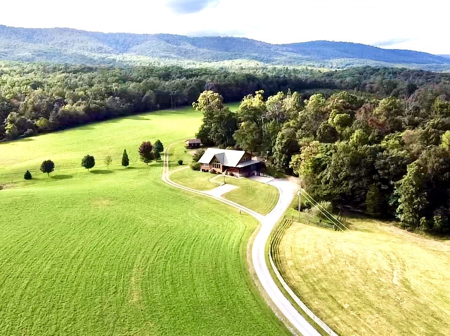 Image for Majestic 3 BR/4.5 BA Log Home on 45 +/- Acres w/5,000 sf. Shop--Augusta County, VA