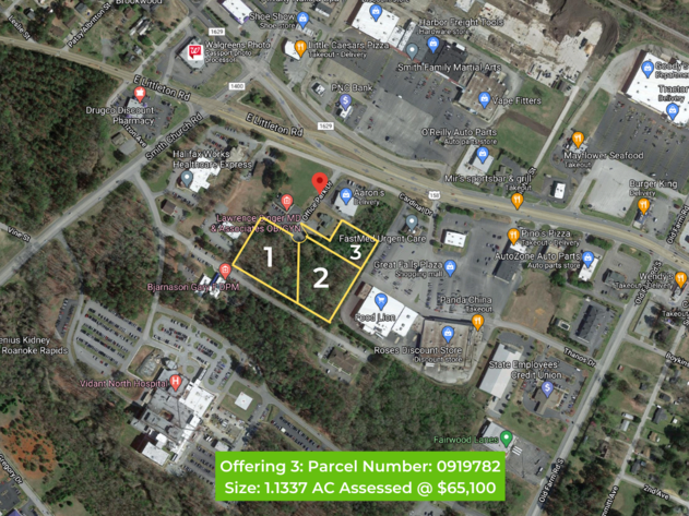 Image for 4.66 ± AC Commercial Development Site @ End of Cul-De-Sac – Cardinal Professional Park - Adjacent to Food Lion Anchored Great Falls Shopping Plaza - Office Park Dr., Roanoke Rapids, NC 27870