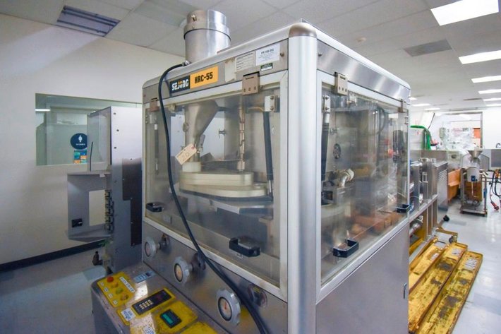 Image for MJK0072 Sejong 55 Station Tablet Press MDL HRC-55, Young Suk Co Auto Powder Feedenser