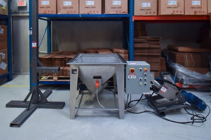 Image for **SOLD**MJK0159 AMS Powder Hopper with Auger Screw and Stand