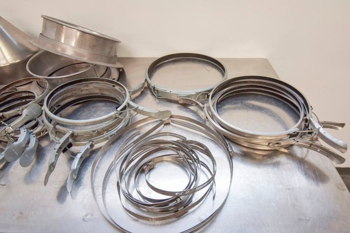 Image for MJK0304 Lot of Clamps/Flanges/Ducts