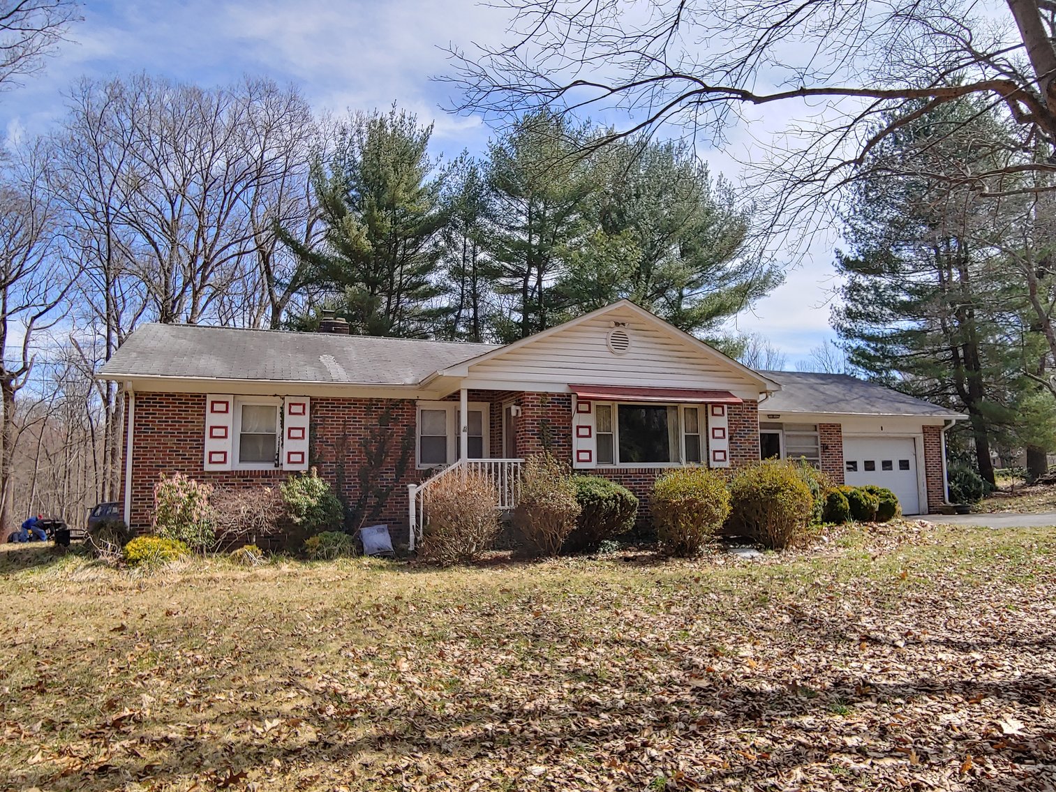 Image for 4 BR BRICK RANCHER W/ ATTACHED GARAGE  ON PRIVATE WOODED 1.22+/- AC CORNER LOT