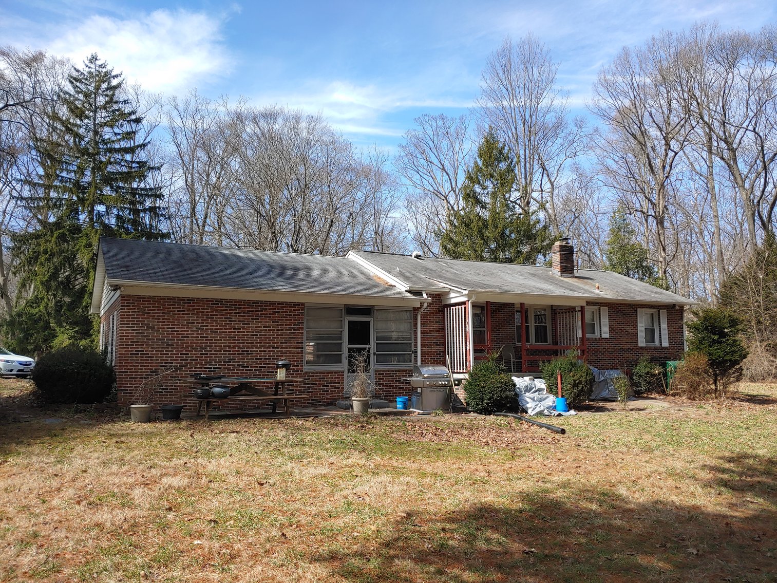 Image for 4 BR BRICK RANCHER W/ ATTACHED GARAGE  ON PRIVATE WOODED 1.22+/- AC CORNER LOT