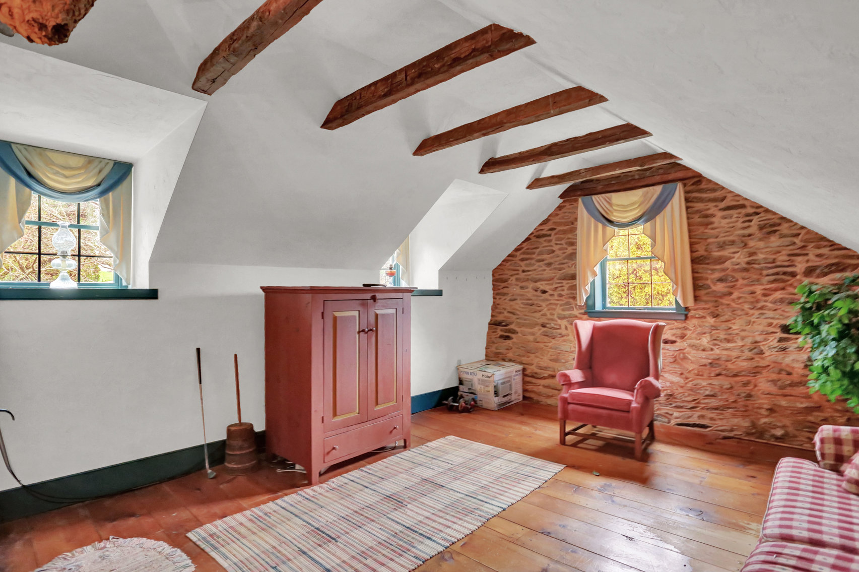 Image for 3 BR, 2.5 BA HISTORIC STONE HOME W/ DETACHED 2 CAR GARAGE & SUMMER HOME OVERLOOKING POND ON 14.04+/- AC