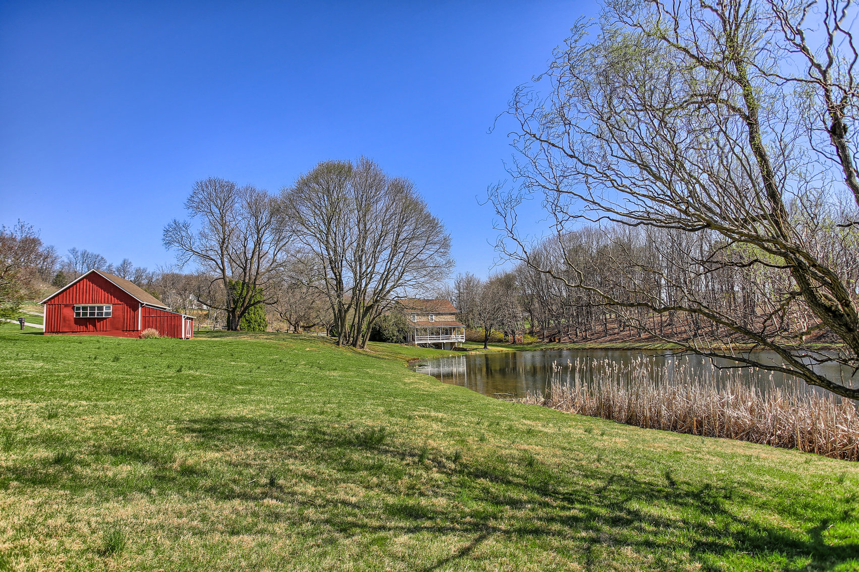 Image for 3 BR, 2.5 BA HISTORIC STONE HOME W/ DETACHED 2 CAR GARAGE & SUMMER HOME OVERLOOKING POND ON 14.04+/- AC