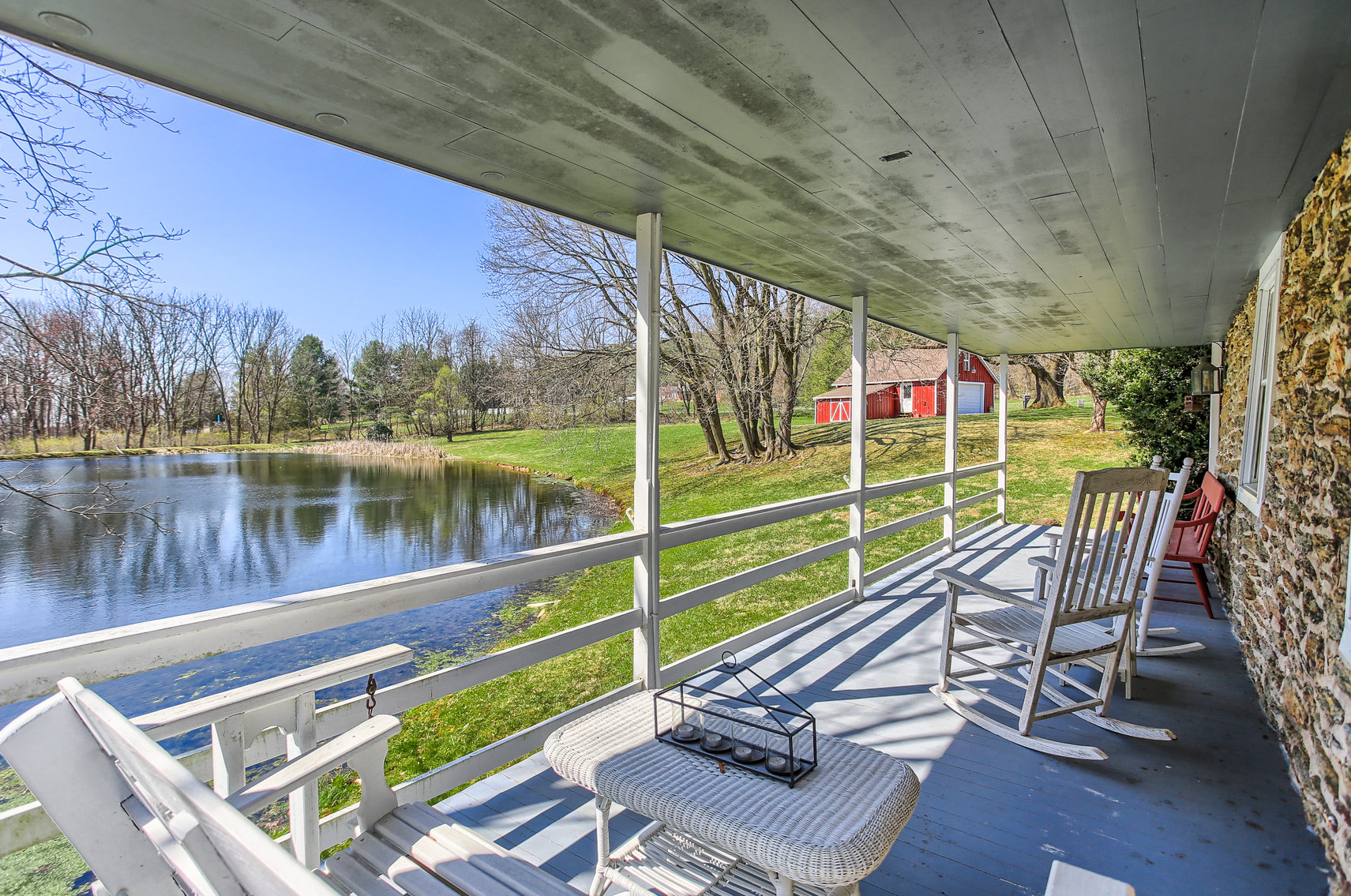 Image for 3 BR, 2.5 BA HISTORIC STONE HOME W/ DETACHED 2 CAR GARAGE & SUMMER HOME OVERLOOKING POND ON 14.04+/- AC