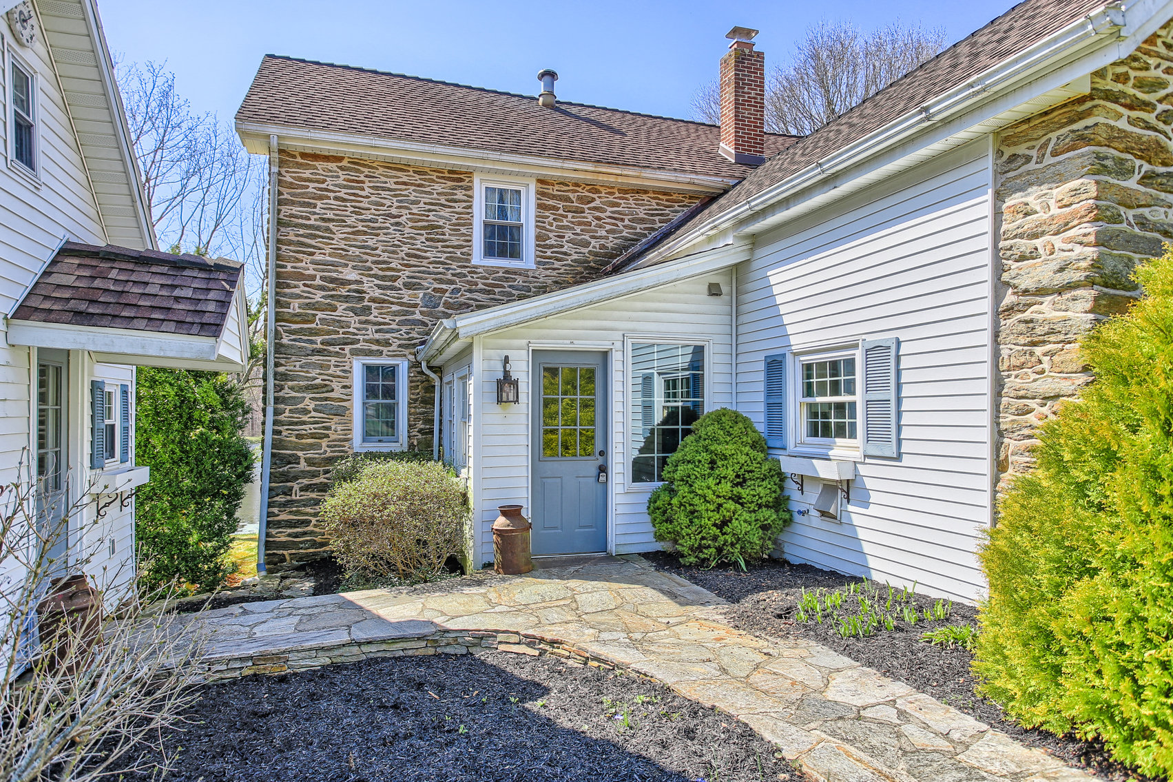 Image for 3 BR, 2.5 BA HISTORIC STONE HOME W/ DETACHED 2 CAR GARAGE & SUMMER HOME OVERLOOKING POND ON 14.04+/- AC
