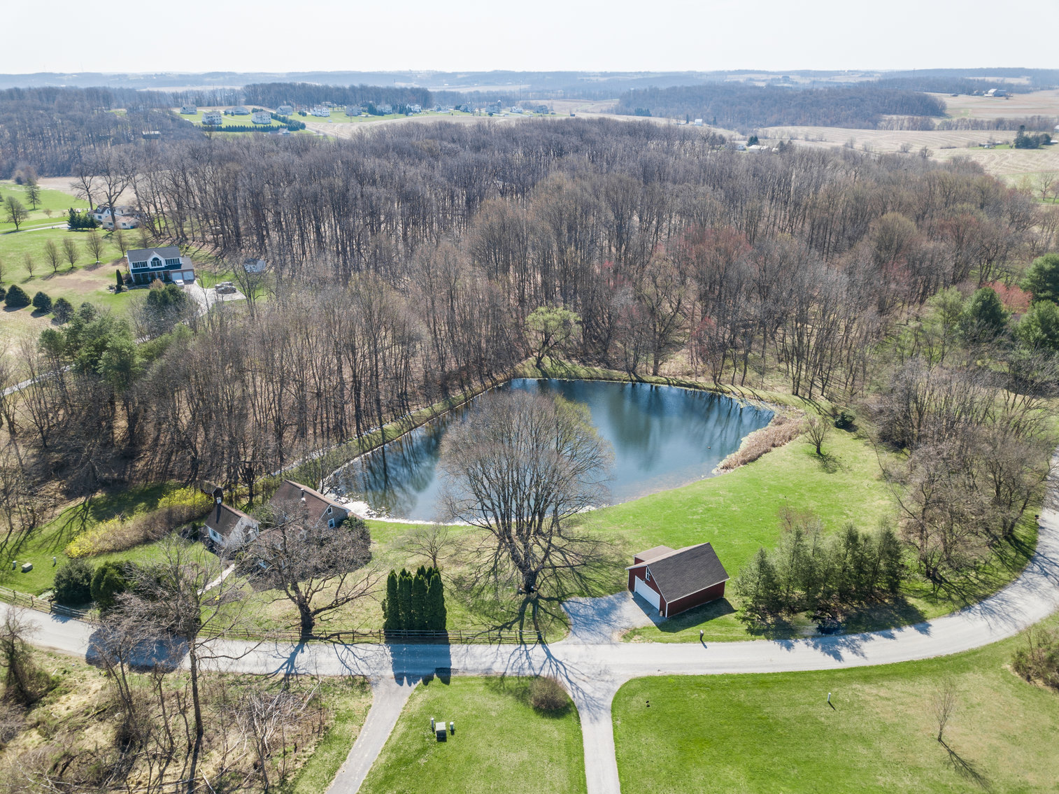 Image for 3 BR, 2.5 BA HISTORIC STONE HOME W/ DETACHED 2 CAR GARAGE & SUMMER HOME OVERLOOKING POND ON 14.04+/- AC