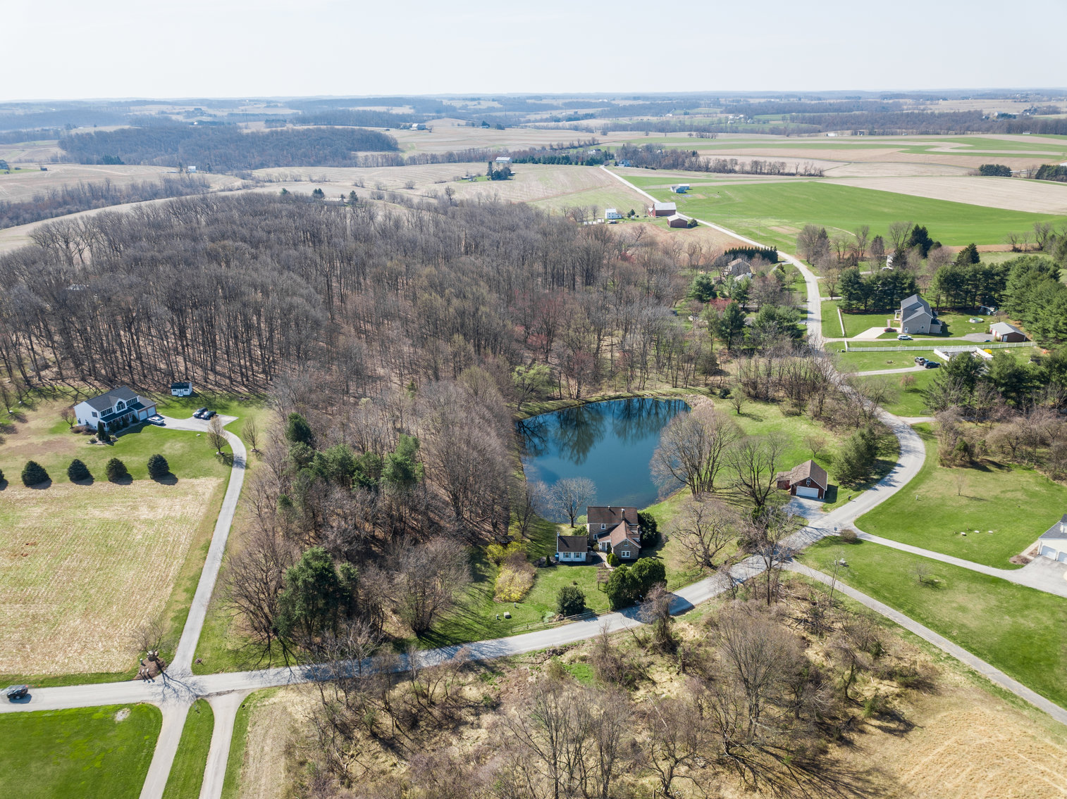Image for 3 BR, 2.5 BA HISTORIC STONE HOME W/ DETACHED 2 CAR GARAGE & SUMMER HOME OVERLOOKING POND ON 14.04+/- AC