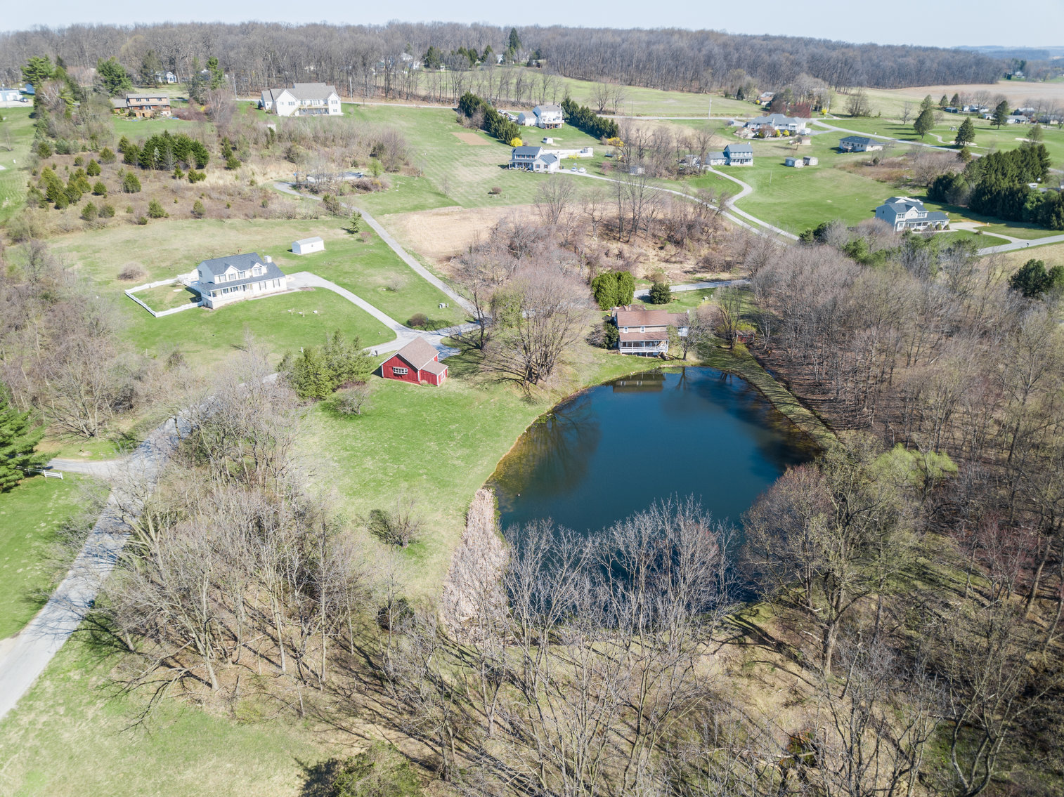 Image for 3 BR, 2.5 BA HISTORIC STONE HOME W/ DETACHED 2 CAR GARAGE & SUMMER HOME OVERLOOKING POND ON 14.04+/- AC