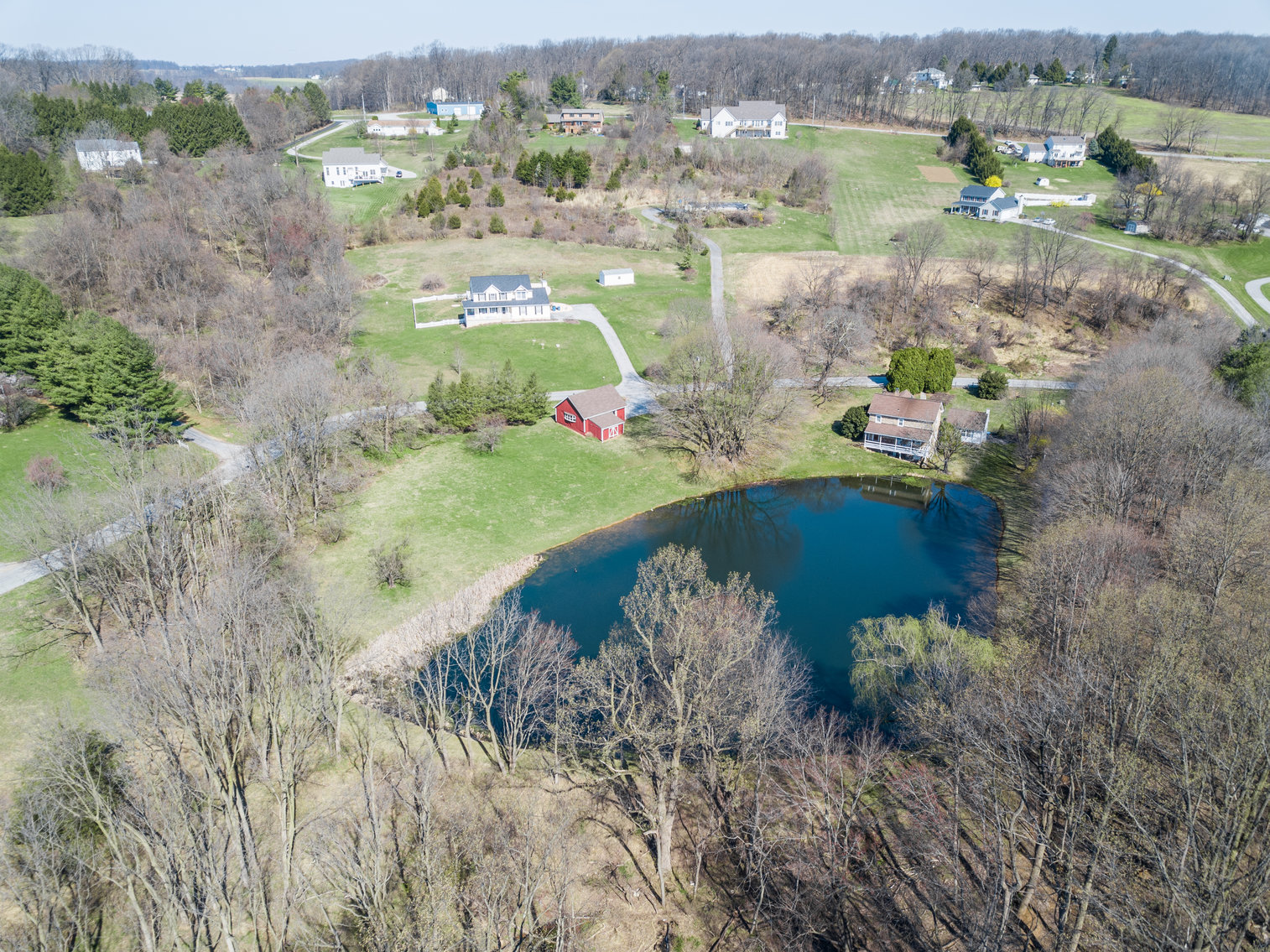 Image for 3 BR, 2.5 BA HISTORIC STONE HOME W/ DETACHED 2 CAR GARAGE & SUMMER HOME OVERLOOKING POND ON 14.04+/- AC