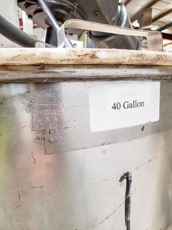 Image for MJK0471 40 Gallon Liquid Tank with Agitation 2/3 Jacketed