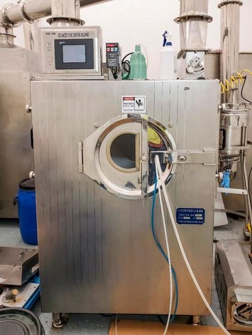 Image for MJK0475 Vanguard coating machine model BG40E with hot air cabinet and exhaust cabinet