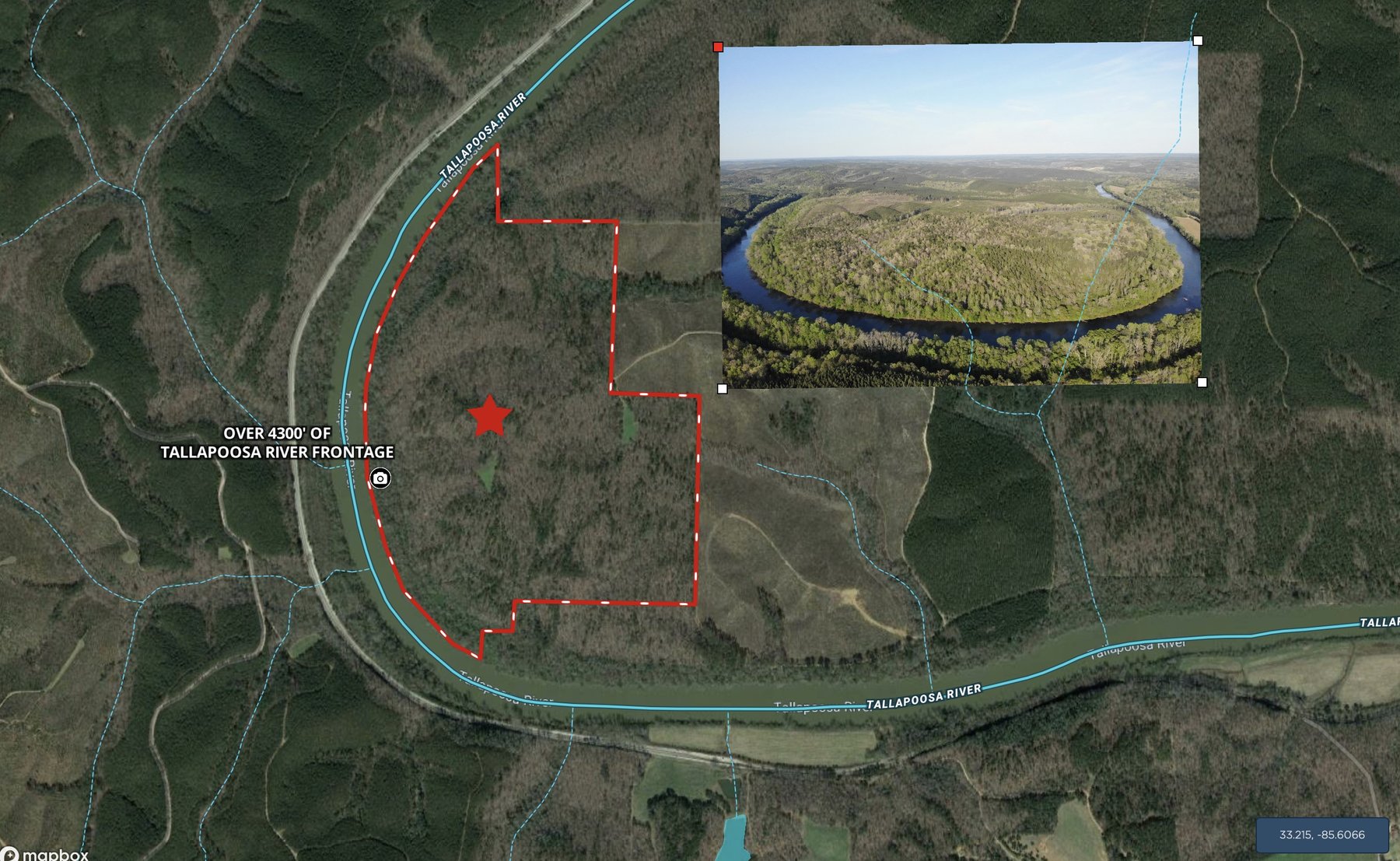 Image for 111+/- Acres Over 4300’ Tallapoosa River Frontage