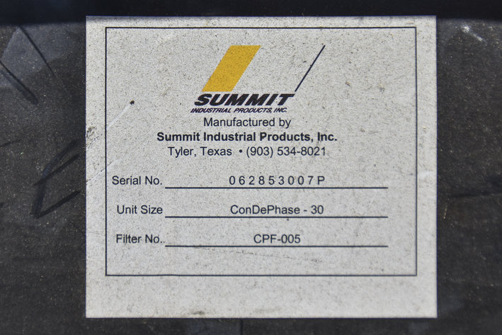 Image for ***SOLD*** MJK0529 Summit Industrial ConDePhase Plus Oil-Water Separator