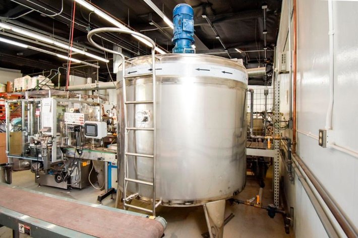 Image for ***SOLD***MJK0552 Large Jacketed Mixing Tank 1000 Gallon